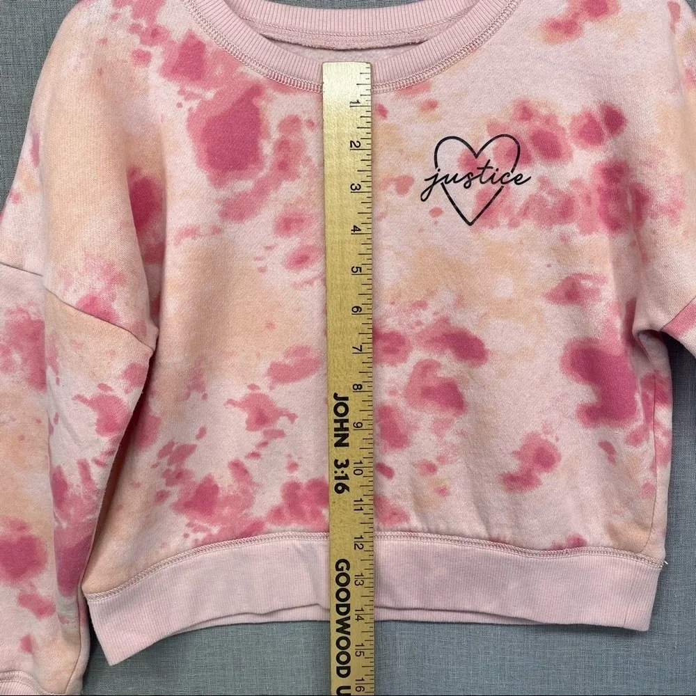 Justice sweater tie die pink &‎ sherbet orange Size | S